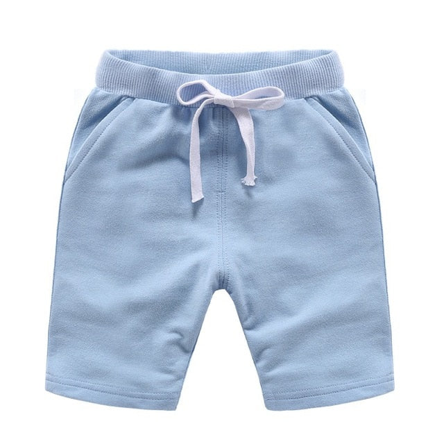Children Summer Shorts Cotton Solid Elastic Waist Shorts For Boys Girls Fashion Sports Pants Toddler Panties Kids Beach Clothing