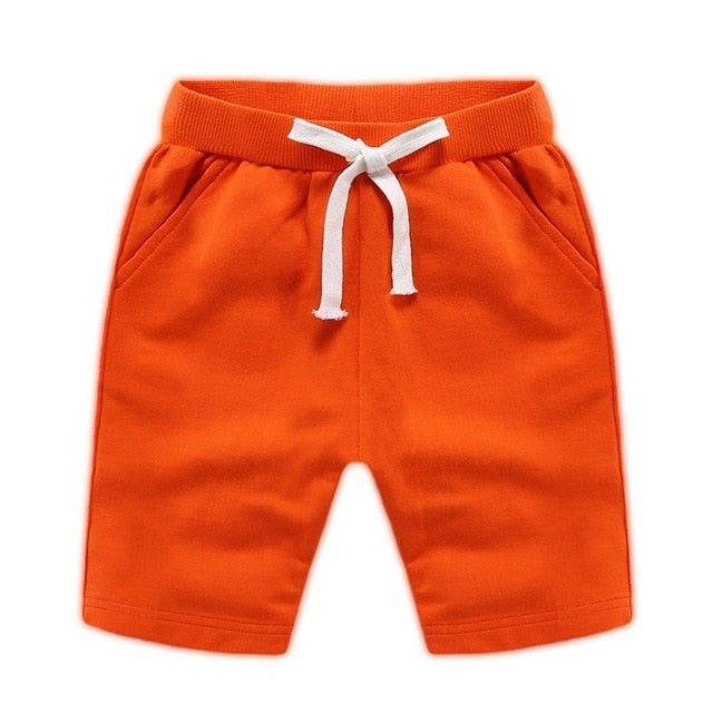 Children Summer Shorts Cotton Solid Elastic Waist Shorts For Boys Girls Fashion Sports Pants Toddler Panties Kids Beach Clothing