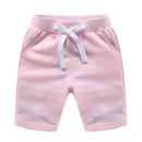 Children Summer Shorts Cotton Solid Elastic Waist Shorts For Boys Girls Fashion Sports Pants Toddler Panties Kids Beach Clothing