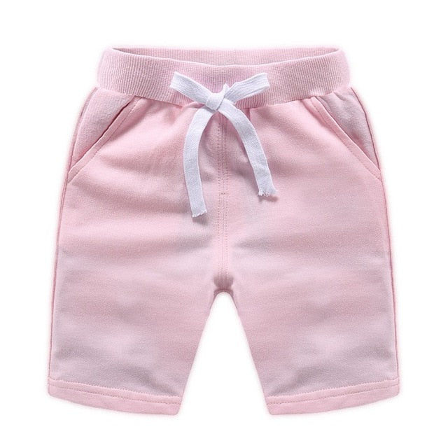 Children Summer Shorts Cotton Solid Elastic Waist Shorts For Boys Girls Fashion Sports Pants Toddler Panties Kids Beach Clothing