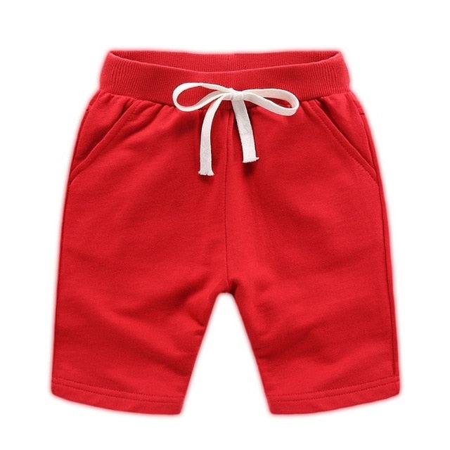 Children Summer Shorts Cotton Solid Elastic Waist Shorts For Boys Girls Fashion Sports Pants Toddler Panties Kids Beach Clothing