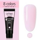 Lemooc  UV Gel Kit 15ml Quick Building  UV Gel Nail Polish For Nail Extensions Acrylic Gel Polish Nail Art Set