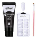 Lemooc  UV Gel Kit 15ml Quick Building  UV Gel Nail Polish For Nail Extensions Acrylic Gel Polish Nail Art Set