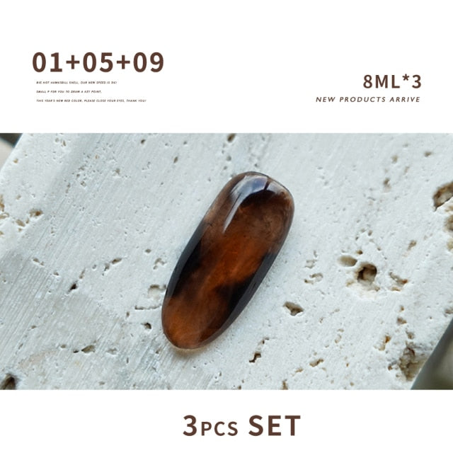 SKVP 8ML Dull Color Gel Polish Translucent  Manicuring UV LED Crystal Gel Soak Off Jelly UV Gel Nail Polish Semi Permanent