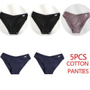 5PCS/Set Women Panties Cotton Underwear Female Panties Solid Color Underpants Sexy Lingerie Pantys for Woman Briefs Intimates