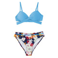 CUPSHE Push Up Floral Wrap Bikini Sets Women Sexy Thong Two Pieces Swimsuits 2021 New Girl Beach Bathing Suits Swimwear