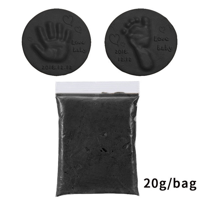 Soft Clay DIY Newborn Baby Souvenirs Hand Print Footprint Non-toxic Clay Kit Casting Parent-child Hand Ink Pad Fingerprint Toys