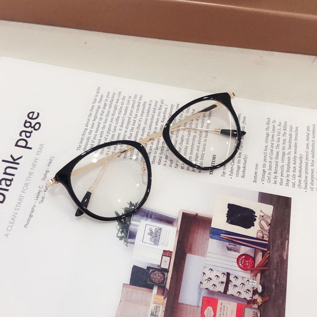 1pcs Retro Anti Blue Ray Computer Glasses Women Round Eye Glass Men Blue Light Blocking Fashion Eyewear Optical Frames A96519
