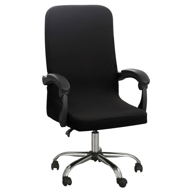 Waterproof Elastic Chair Covers Anti-dirty Rotating Stretch Office Computer Desk Seat Chair Cover Removable Slipcovers S/M/L