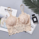 Wireless Push Up Bra Body Shaping Sexy Flower Lace Bra Top Women Plus Size Bralette Underwear Lingerie Full Cup Seamless Bras