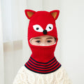 Doitbest 2 to 6 years old Boy girl Beanie Protect neck Cartoon animal Windproof Winter Child knit hat kids girl's Earflap Caps