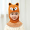 Doitbest 2 to 6 years old Boy girl Beanie Protect neck Cartoon animal Windproof Winter Child knit hat kids girl's Earflap Caps