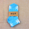 1 Pair Fashion Men Socks Cotton Weed Colorful Male Soft Breathable Short Ankle Socks Maple Leaf Casual Socks Sox Calcetines