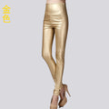 Women Tight Trouser Autumn Winter Women Thin Velvet PU Leather Pants Female Sexy Elastic Stretch Faux Leather Skinny Pencil Pant
