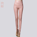 Women Tight Trouser Autumn Winter Women Thin Velvet PU Leather Pants Female Sexy Elastic Stretch Faux Leather Skinny Pencil Pant