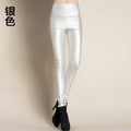 Women Tight Trouser Autumn Winter Women Thin Velvet PU Leather Pants Female Sexy Elastic Stretch Faux Leather Skinny Pencil Pant