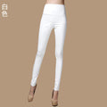 Women Tight Trouser Autumn Winter Women Thin Velvet PU Leather Pants Female Sexy Elastic Stretch Faux Leather Skinny Pencil Pant