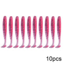QXO 10pcs/Lot 7cm 10cm 13cm Soft Worm Lures Silicone Bait Sea Fish Pva Swimbait Wobblers Goods For Fishing Artificial Tackle