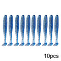 QXO 10pcs/Lot 7cm 10cm 13cm Soft Worm Lures Silicone Bait Sea Fish Pva Swimbait Wobblers Goods For Fishing Artificial Tackle