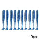 QXO 10pcs/Lot 7cm 10cm 13cm Soft Worm Lures Silicone Bait Sea Fish Pva Swimbait Wobblers Goods For Fishing Artificial Tackle