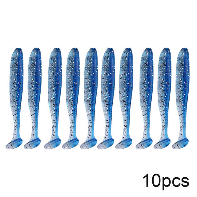 QXO 10pcs/Lot 7cm 10cm 13cm Soft Worm Lures Silicone Bait Sea Fish Pva Swimbait Wobblers Goods For Fishing Artificial Tackle