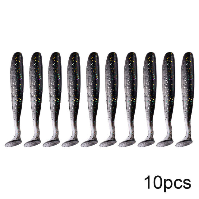 QXO 10pcs/Lot 7cm 10cm 13cm Soft Worm Lures Silicone Bait Sea Fish Pva Swimbait Wobblers Goods For Fishing Artificial Tackle