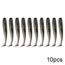 QXO 10pcs/Lot 7cm 10cm 13cm Soft Worm Lures Silicone Bait Sea Fish Pva Swimbait Wobblers Goods For Fishing Artificial Tackle