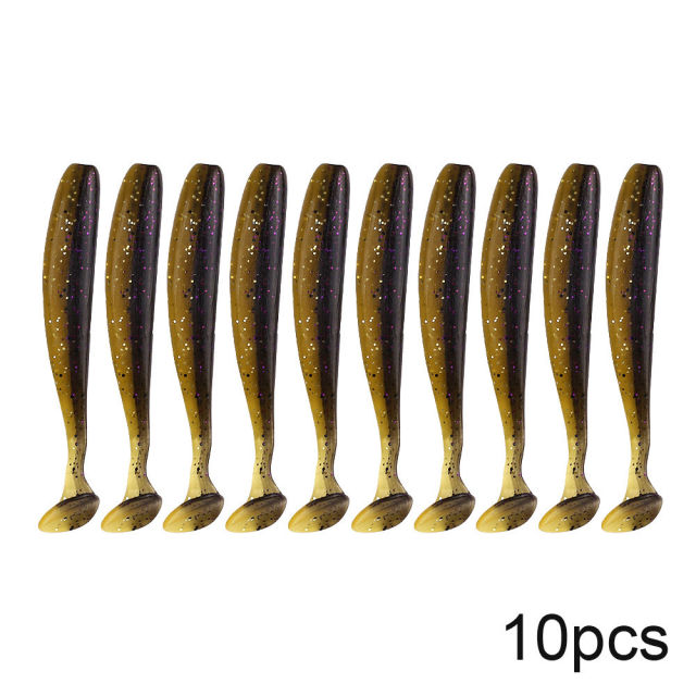 QXO 10pcs/Lot 7cm 10cm 13cm Soft Worm Lures Silicone Bait Sea Fish Pva Swimbait Wobblers Goods For Fishing Artificial Tackle