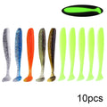 QXO 10pcs/Lot 7cm 10cm 13cm Soft Worm Lures Silicone Bait Sea Fish Pva Swimbait Wobblers Goods For Fishing Artificial Tackle