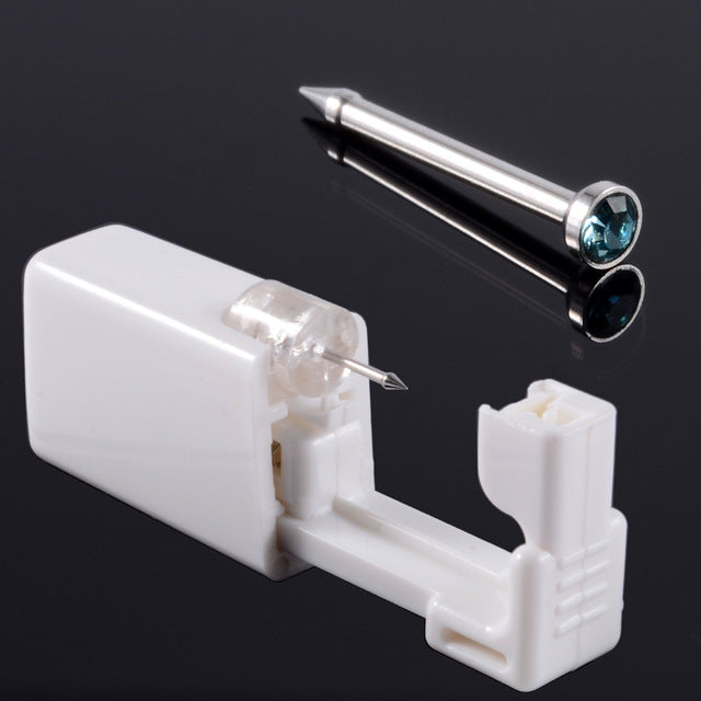 1 Unit Disposable Safe Sterile Piercing Unit For Gem Nose Studs Piercing Gun Piercer Tool Machine Kit Earring Stud Body Jewelry