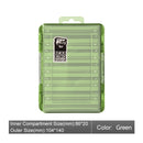 BEARKING Doublex Sided Fishing Tackle Box 12 Compartments Bait Lure Hook Storage Box Fishing Accessories Plastic Storage Case