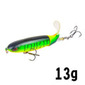 GOBYGO 1PCS Whopper Popper 10cm/14cm Fishing Lure Artificial Bait Hard Soft Rotating Tail Fishing Tackle Geer Pesca