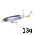 GOBYGO 1PCS Whopper Popper 10cm/14cm Fishing Lure Artificial Bait Hard Soft Rotating Tail Fishing Tackle Geer Pesca
