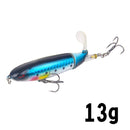 GOBYGO 1PCS Whopper Popper 10cm/14cm Fishing Lure Artificial Bait Hard Soft Rotating Tail Fishing Tackle Geer Pesca