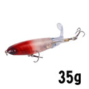 GOBYGO 1PCS Whopper Popper 10cm/14cm Fishing Lure Artificial Bait Hard Soft Rotating Tail Fishing Tackle Geer Pesca