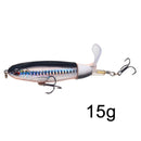 GOBYGO 1PCS Whopper Popper 10cm/14cm Fishing Lure Artificial Bait Hard Soft Rotating Tail Fishing Tackle Geer Pesca