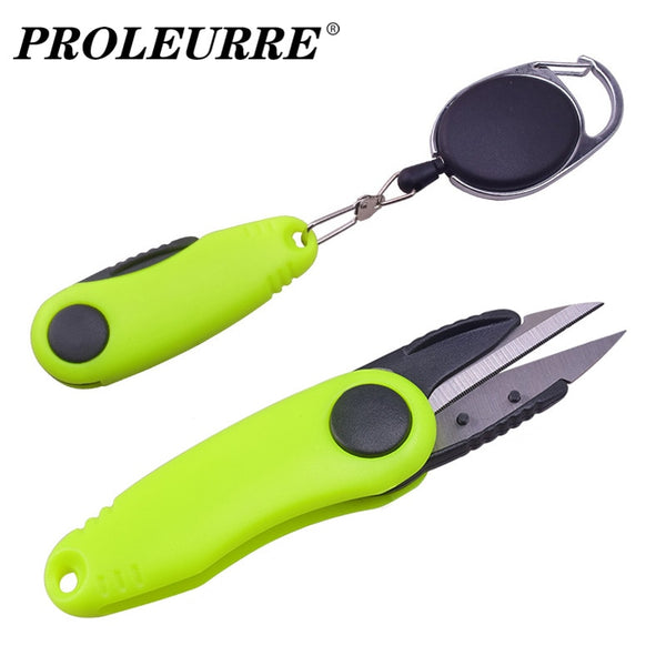 Proleurre Shrimp Shaped Stainless Steel Fishing Use Scissors Accessories Set Folding Fishing Line Lead Sheet Cut Clipper Tackle