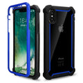 Heavy Duty Shockproof Phone Case For iPhone 11 Pro Max X XR XS Max SE 2020 6 6S 7 8 Plus 5S Soft TPU+PC Transparent Back Cover