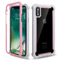 Heavy Duty Shockproof Phone Case For iPhone 11 Pro Max X XR XS Max SE 2020 6 6S 7 8 Plus 5S Soft TPU+PC Transparent Back Cover