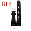 For casio Watches Watchband Silicone Rubber Bands EF Replace Electronic Wristwatch Band Sports Watch Straps 16mm 18mm 20mm 22mm