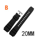 For casio Watches Watchband Silicone Rubber Bands EF Replace Electronic Wristwatch Band Sports Watch Straps 16mm 18mm 20mm 22mm