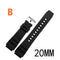 For casio Watches Watchband Silicone Rubber Bands EF Replace Electronic Wristwatch Band Sports Watch Straps 16mm 18mm 20mm 22mm