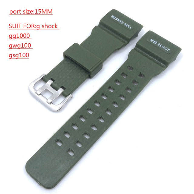 For casio Watches Watchband Silicone Rubber Bands EF Replace Electronic Wristwatch Band Sports Watch Straps 16mm 18mm 20mm 22mm