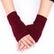 Half Finger Gloves for Women Winter Soft Warm Wool Knitting Arm Gloves Soft Warm Mittens Handschoenen Unisex Guantes Mujer Ne