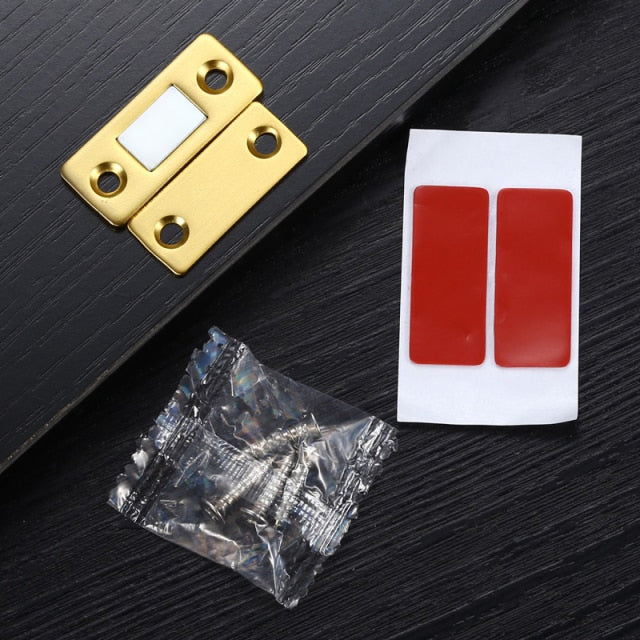 NAIERDI 2pcs/Set Magnetic Cabinet Catches Magnet Door Stops Hidden Door Closer With Screw For Closet Cupboard Furniture Hardware