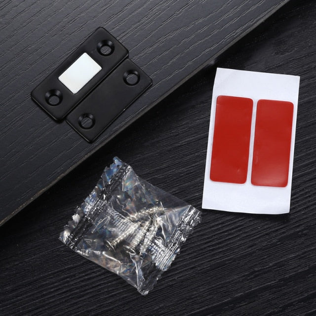 NAIERDI 2pcs/Set Magnetic Cabinet Catches Magnet Door Stops Hidden Door Closer With Screw For Closet Cupboard Furniture Hardware