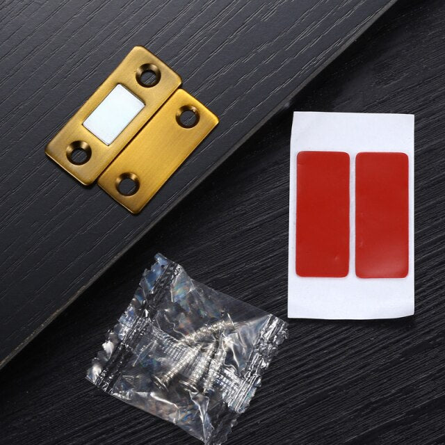 NAIERDI 2pcs/Set Magnetic Cabinet Catches Magnet Door Stops Hidden Door Closer With Screw For Closet Cupboard Furniture Hardware