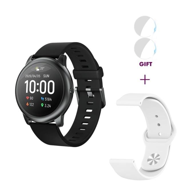 Xiaomi Youpin Haylou Solar LS05 Smart Watch Sport Metal Round Case Heart Rate Sleep Monitor IP68 Waterproof  iOS Android Global