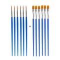 12pcs Nylon Hair Detail Paint Brush Children DIY Art Supplies Tool Watercolor Artist Painting Brush Art Stationery