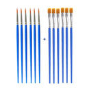 12pcs Nylon Hair Detail Paint Brush Children DIY Art Supplies Tool Watercolor Artist Painting Brush Art Stationery